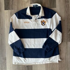 Vintage Ralph Lauren POLO by Ralph Lauren Striped Rugby Long Sleeve XXL